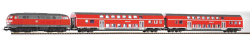 Стартовый набор железной дороги Piko, BR 218 + 2 двухэтажных вагона DB Regio, аналоговый, 57150