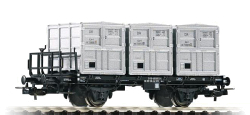 Грузовая платформа для перевозки контейнеров Piko, BT91, DR, Ep. IV, серия классик, 54422