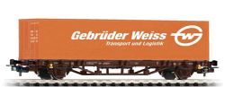 Платформа с контейнером Piko, “Gebruder Weiss”, OBB, Ep.V, хобби, 57725