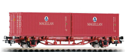 Платформа с двумя контейнерами Piko, "MAGELLAN", DB AG, Ep. V, хобби, 57771