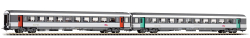 Два пассажирских вагона Piko, 1 и 2 класса, Corail, SNCF, Ep. VI, эксперт, 58645
