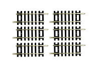 Рельсы прямые Piko, G62(62мм) (набор из 6 шт, цена указана за 1 шт), 55205